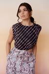 Shop_Aapro_Peach Modal Bruges Midi Dress_Online_at_Aza_Fashions