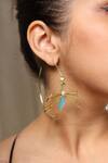 Buy_Varnika Arora_Elira Enamelled Hoops Earrings_at_Aza_Fashions