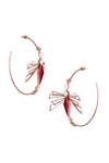 Shop_Varnika Arora_Elira Enamelled Hoops Earrings_at_Aza_Fashions