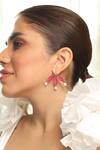 Buy_Varnika Arora_Diamond Cutwork Stud Earrings_at_Aza_Fashions
