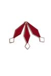 Varnika Arora_Diamond Cutwork Stud Earrings_Online_at_Aza_Fashions