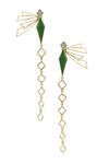 Shop_Varnika Arora_Eleanor Enamelled Earrings_at_Aza_Fashions