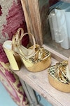 Tiesta_Gold Metallic Block Heels_Online_at_Aza_Fashions