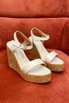 Buy Tiesta White Jiah Suede Wedges at Aza Fashions Buy_Tiesta_White Jiah Suede Wedges _at_Aza_Fashions