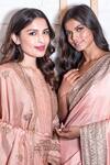 Buy_Vasavi Shah_Pink Cotton, Russian Silk Dori, Sequin Sweetheart Embroidered Saree With Blouse _Online_at_Aza_Fashions