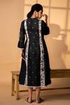 Shop_Arte-Alter_Black Handwoven Handloom Cotton Dusky Checkered Woven Tunic_at_Aza_Fashions