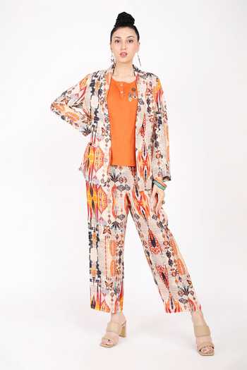 Buy_Linen Bloom_Beige Linen Ajrakh Rio Print Pant _at_Aza_Fashions