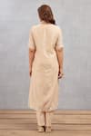 Shop_Torani_Beige Cotton , Dupatta Organza, Kurta And Pant Kasturi Nitara Set _at_Aza_Fashions