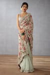 Buy_Torani_Green Handwoven Chanderi Embroidered Chintz Jaituni Revathi Saree  _at_Aza_Fashions