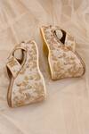 Shop_Around Always_Gold Embroidery Ira Wedges _at_Aza_Fashions