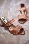 Buy_Around Always_Peach Embroidery Ivey Block Heels _at_Aza_Fashions