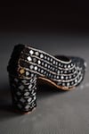 Shop_Around Always_Black Embroidery Sparkling Diva Pump Heels_at_Aza_Fashions