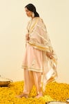 Buy Sheetal Batra Pink Kurta - Silk Chanderi Salwar - Bamberg Satin Sadirah Embroidered Set Online at Aza Fashions Buy_Sheetal Batra_Pink Kurta - Silk Chanderi Salwar - Bamberg Satin Sadirah Embroidered Set_Online_at_Aza_Fashions