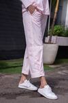 Mehak Murpana_Pink Cotton Embroidery Sequin Shirt Collar And Pant Set _Online_at_Aza_Fashions