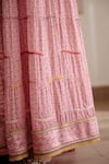 Shyam Narayan Prasad_Pink Modal Satin Printed Anarkali Set_at_Aza_Fashions