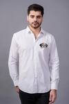 Buy_Avalipt_White 100% Cotton Hand Painted Dog Shirt_at_Aza_Fashions