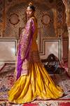 Buy_Itrh_Yellow Silk Chanderi Kurta Sharara Set_Online_at_Aza_Fashions
