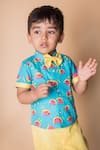 Toplove_Multi Color Cotton Printed Watermelon Shirt And Pant Set _Online_at_Aza_Fashions