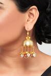 Buy_Ahaanya_Bead Drop Jhumka Earrings_Online_at_Aza_Fashions