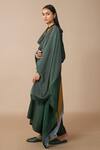 Buy_AMPM_Green Afsah Chanderi Anarkali Set_Online_at_Aza_Fashions