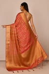 Shop_Nazaakat by Samara Singh_Pink Banarasi Silk Woven Checkered Saree_at_Aza_Fashions