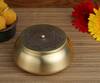 Buy_Nakshikathaa - Homeware_Gold Dohar Brass Flat Base Jar _at_Aza_Fashions
