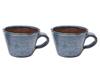 Shop_Nakshikathaa - Homeware_Blue V Shaped Cups Set Of 2_at_Aza_Fashions