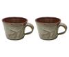 Shop_Nakshikathaa - Homeware_Green V Shaped Cups Set Of 2_at_Aza_Fashions