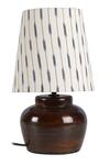 Shop_Nakshikathaa - Homeware_Brown Alloy Print Nirvana Bed Side Lamp _at_Aza_Fashions