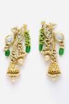 Buy Dugran By Dugristyle Gold Plated Pearls, Applique, Diamonds, Stones Kundan Embellished Earrings at Aza Fashions Buy_Dugran By Dugristyle_Gold Plated Pearls, Applique, Diamonds, Stones Kundan Embellished Earrings _at_Aza_Fashions