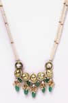 Dugran By Dugristyle_Gold Plated Kundan Pendant Necklace_Online_at_Aza_Fashions