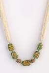 Buy_Dugran By Dugristyle_Gold Plated Pearl Embellished Layered Necklace _Online_at_Aza_Fashions