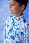 Buy_Baise Gaba_Blue Era Floral Print Jacket For Boys_Online_at_Aza_Fashions