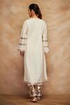 Shop_Gulabo by Abu Sandeep_White Gota Kali Kurta _at_Aza_Fashions