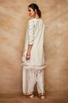 Buy_Gulabo by Abu Sandeep_White Chanderi Silk Salwar_Online_at_Aza_Fashions