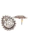 Sangeeta Boochra_Silver Plated Stones Embellished Earrings _Online_at_Aza_Fashions