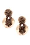 Buy_Sangeeta Boochra_Silver Plated Stones Tiered Embellished Earrings _at_Aza_Fashions