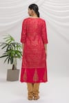 Shop_Adara Khan_Red Floral Print Kurta Set _at_Aza_Fashions