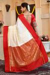 Shop_Samyukta Singhania_White Semi Silk Woven Paisley Saree For Women_at_Aza_Fashions
