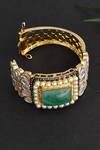 Buy_Swabhimann_Gold Plated Stones, Pearls Kundan Embellished Kada _Online_at_Aza_Fashions