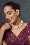 Shop_SWABHIMANN_White Pearls Layered Necklace _at_Aza_Fashions