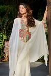 Buy Varun Bahl White Georgette Patchwork Loop Neck Zipper Tunic And Sharara Set Online at Aza Fashions Buy_Varun Bahl_White Georgette Patchwork Loop Neck Zipper Tunic And Sharara Set_Online_at_Aza_Fashions