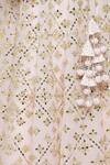 Shop_Vandana Sethi_Pink Organza Embroidery Mirror Sweetheart Neck Bridal Lehenga Set _Online_at_Aza_Fashions