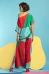 Shop Nautanky Green Natural Crepe Abstract Shape Print One Easy Does It Colourblock Pant Set at Aza Fashions Shop_Nautanky_Green Natural Crepe Abstract Shape Print One Easy Does It Colourblock Pant Set _at_Aza_Fashions
