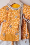 Lil Angels Orange , Satin Gota Patti, Embroidery Printed Angrakha Set Online at Aza Fashions Lil Angels_Orange , Satin Gota Patti, Embroidery Printed Angrakha Set _Online_at_Aza_Fashions