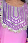 Buy_POMCHA JAIPUR_Purple Kurta And Pant Muslin & Dupatta Chiffon Embroidery Orchid Straight Set _Online_at_Aza_Fashions