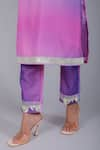 Shop_POMCHA JAIPUR_Purple Kurta And Pant Muslin & Dupatta Chiffon Embroidery Orchid Straight Set _Online_at_Aza_Fashions