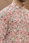Aham-Vayam_Multi Color Cotton Embroidered Floral Print Kurta Set _at_Aza_Fashions