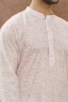 Shop_Aham-Vayam_Beige Cotton Floral Print Kurta Set _Online_at_Aza_Fashions