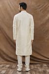 Shop Aham-Vayam Cream Cotton Mughal Jaali Pattern Kurta Set at Aza Fashions Shop_Aham-Vayam_Cream Cotton Mughal Jaali Pattern Kurta Set _at_Aza_Fashions